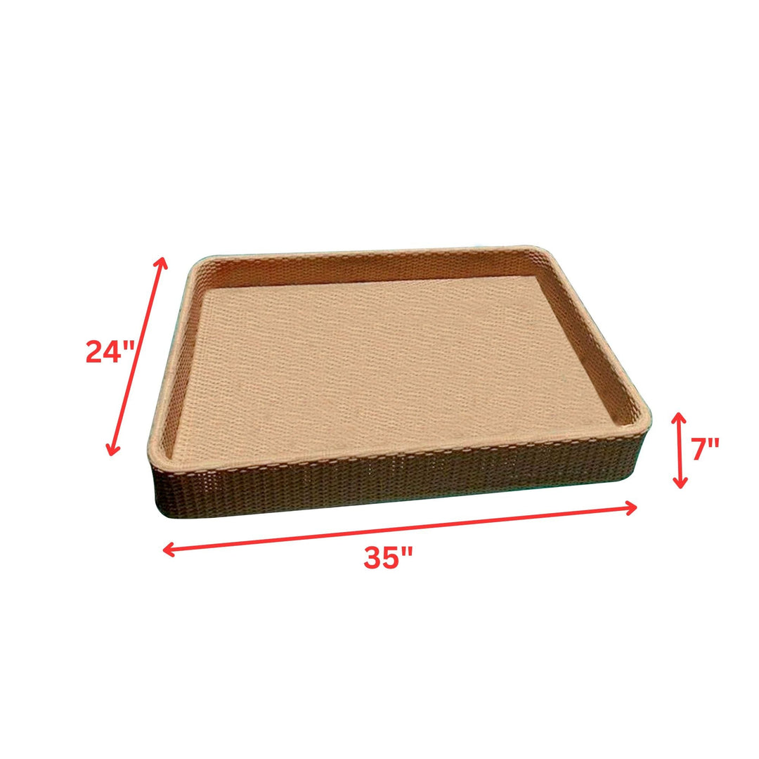 Alarico Luxury Floating Serving Tray For Swimming Pool -Honey ( Rectangle )