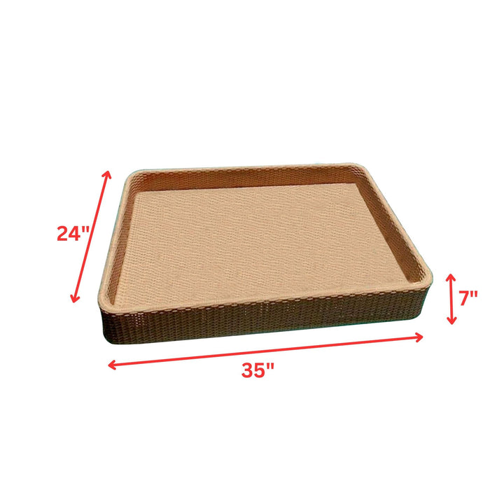 Alarico Luxury Floating Serving Tray For Swimming Pool -Honey ( Rectangle )