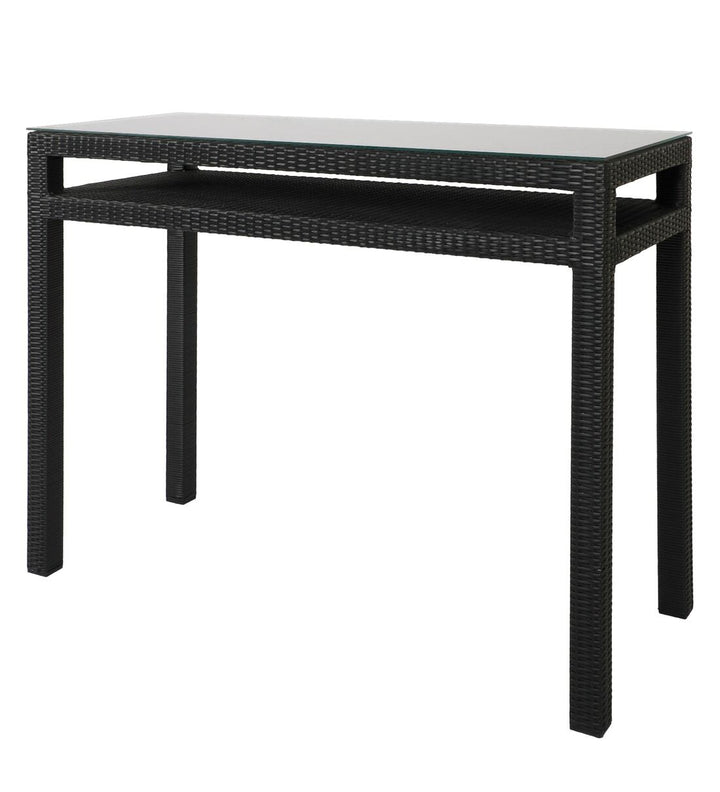 Betta Outdoor Patio Bar Sets 2 Chairs and 1 Table (Black)