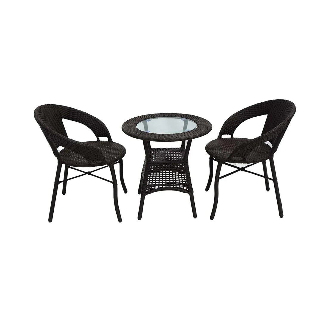 Sumaya 3-Piece Outdoor Rattan Wicker Patio Bistro Set