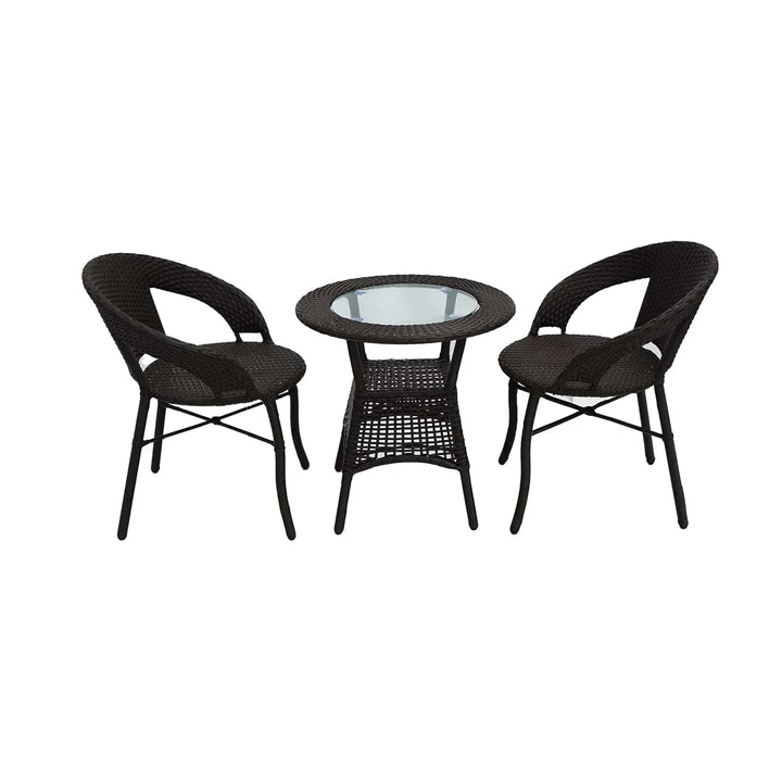 Sumaya 3-Piece Outdoor Rattan Wicker Patio Bistro Set