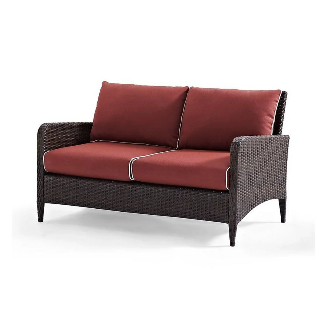 Outdoor Wicker Single Seater Loveseat Sofa
