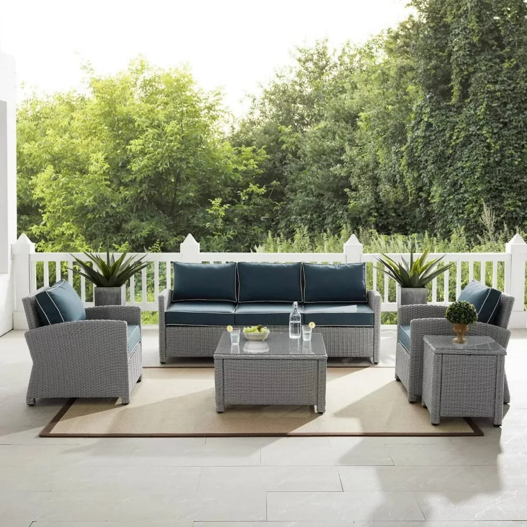 Ulani Outdoor Wicker 5-Seater Sofa Set