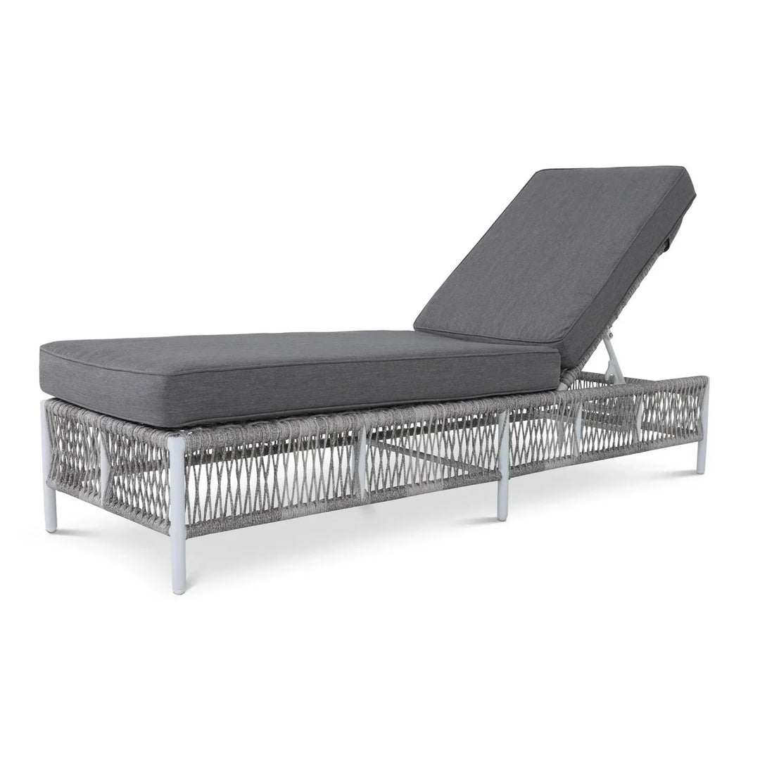 Fiora Outdoor Rope Lounge Chairs Set of 2 with Thick Cushions