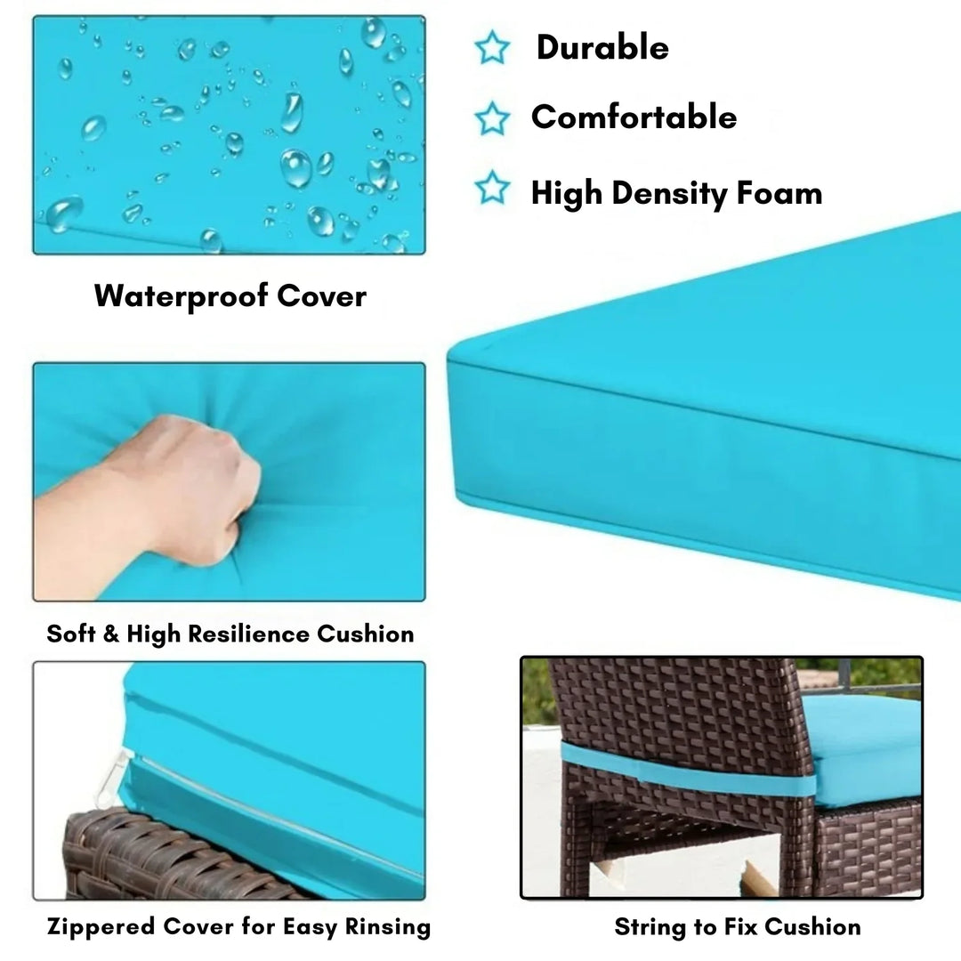 Chiyo All-Weather Rattan Wicker Bar Set with High-Top Outdoor Table & Chairs