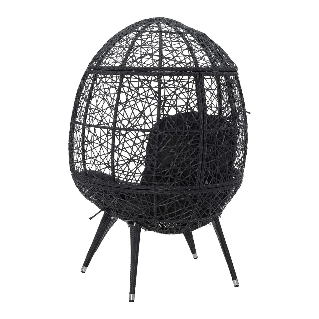 Wafaa Outdoor All-Weather Wicker Egg Chair