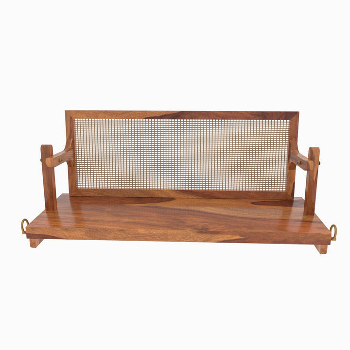 Anaya Adorable Thin Cane Reversible Handmade Wooden Swing for Home