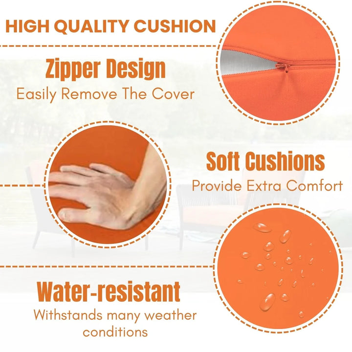 Amulya Outdoor 3 Piece All-Weather Rope Patio Set