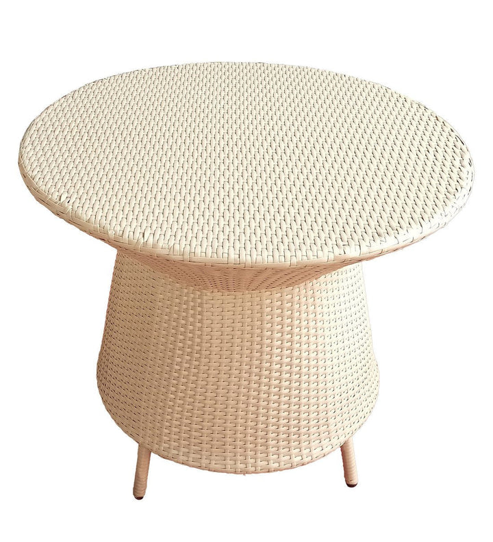 Vava Outdoor Patio Seating Set 4 Chairs and 1 Table Set (Cream)