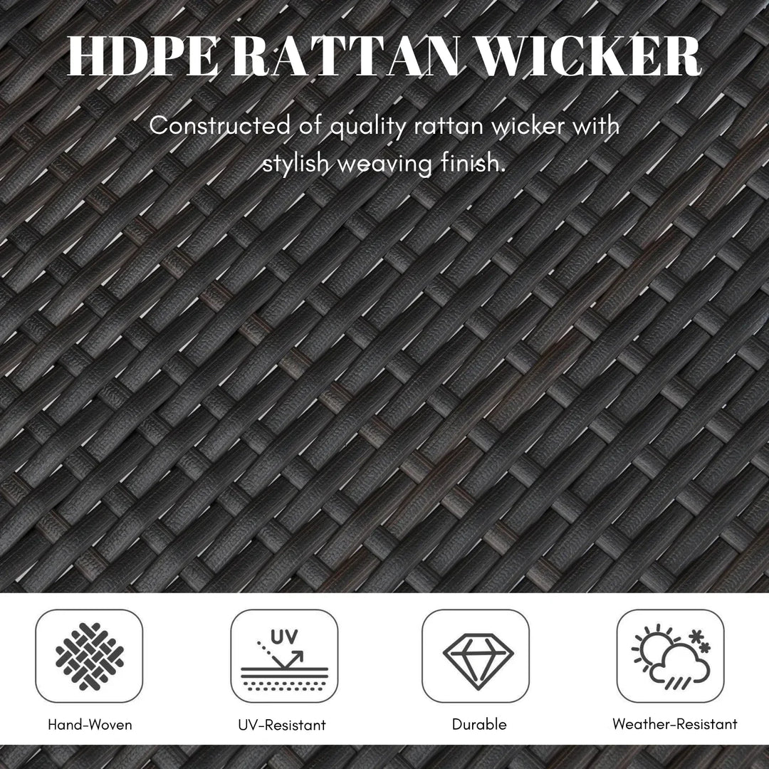 Aminata Outdoor Rattan Wicker Patio Dining Chairs