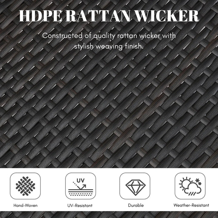 Aminata Outdoor Rattan Wicker Patio Dining Chairs