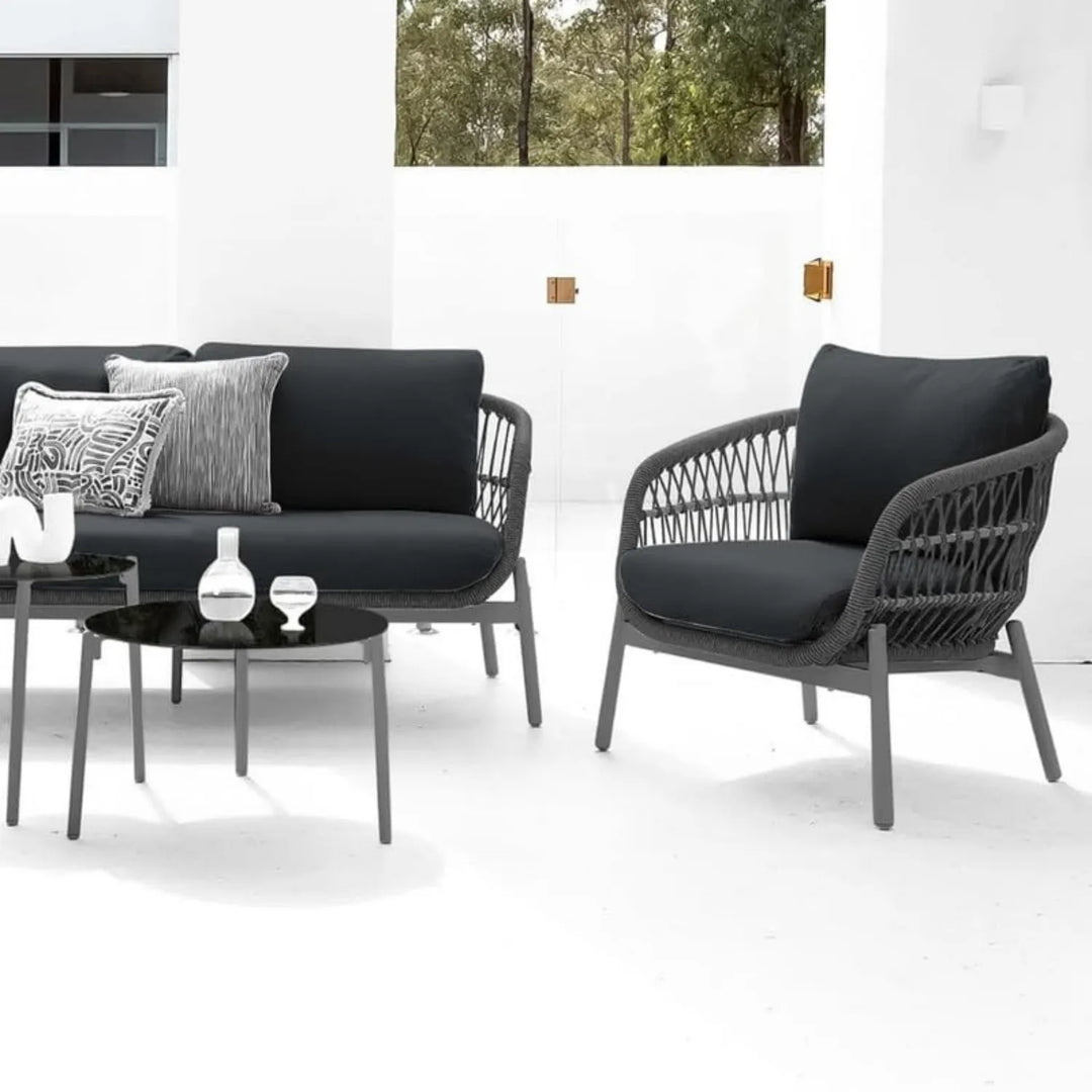 Komal Outdoor 4 Seater Rope Conversation Sofa Set