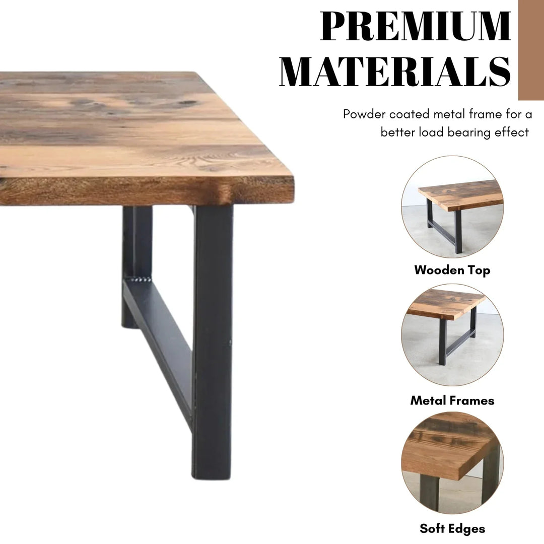 Gargi Wooden Top Coffee Table