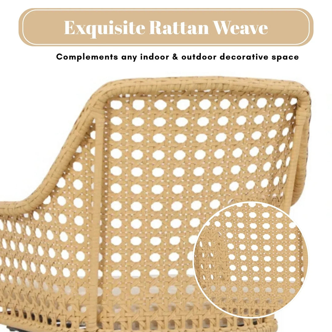 Shreya 2-Piece Outdoor Rattan Wicker Patio Dining Chairs