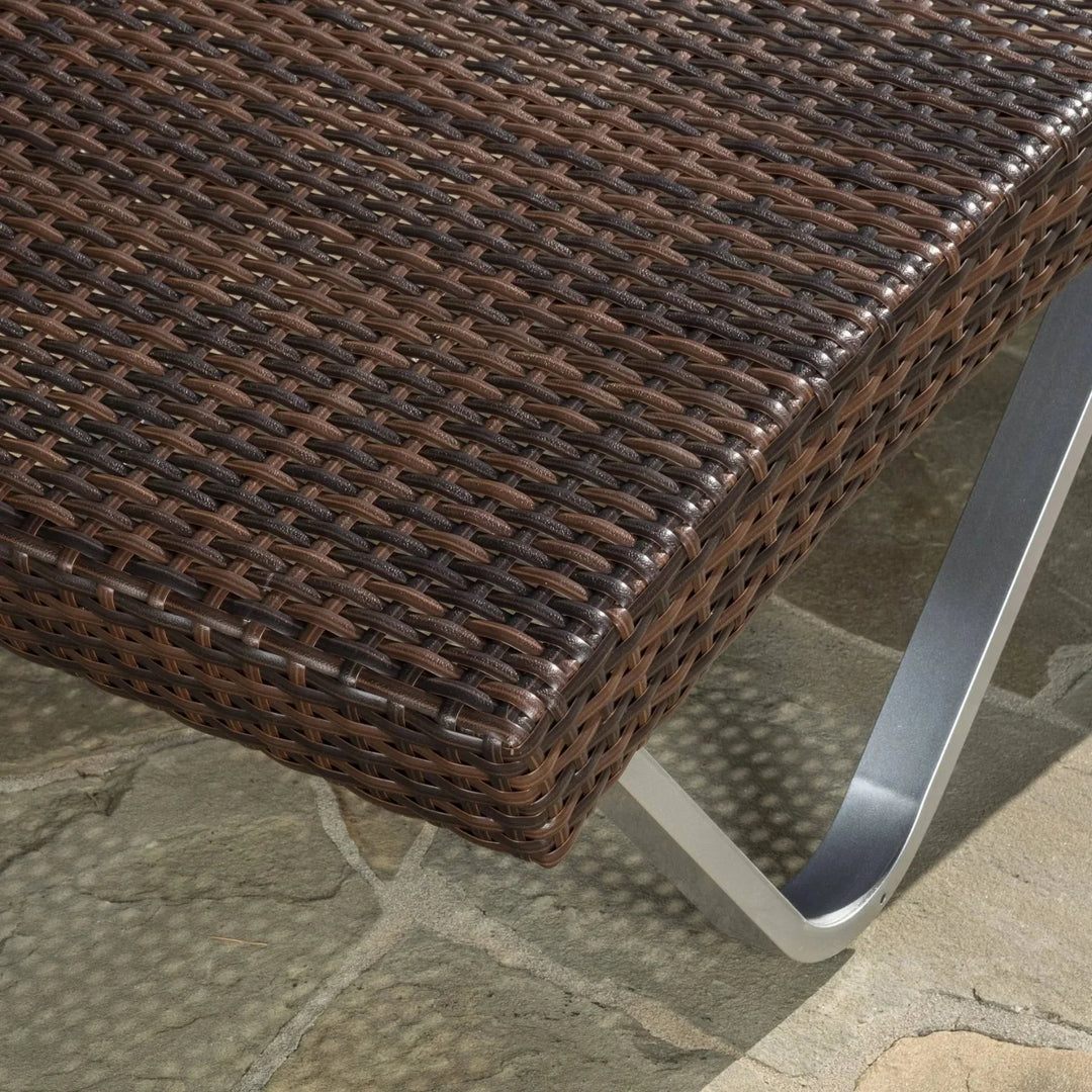 Nike Outdoor Rattan Wicker Lounge Chairs Set of 2 with Matching Side Table