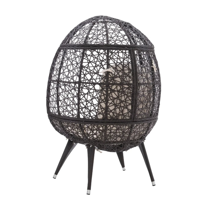Yasira Outdoor All-Weather Wicker Egg Chair