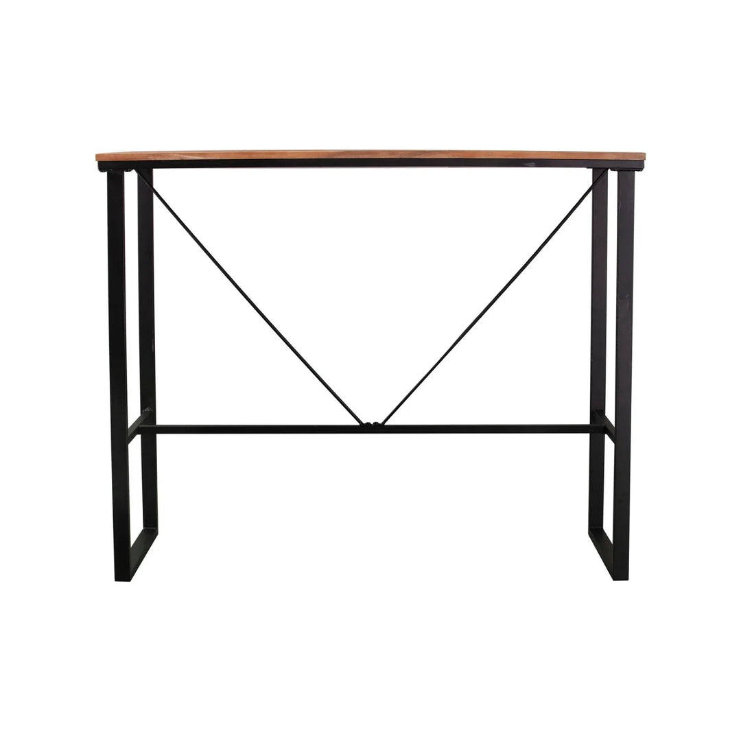 Karima Outdoor Bar Table With Wooden Top