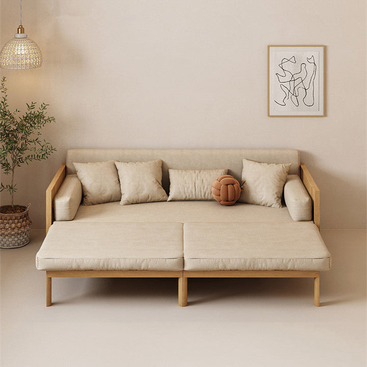 Janpandi Pull Out Multifunction Solid Wood Frame Sofa Bed SOFA BED