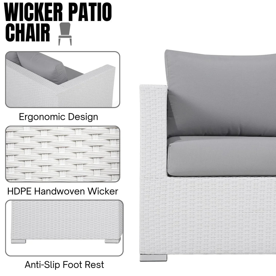 Amara 7-Piece L-Shaped Outdoor Sectional Sofa