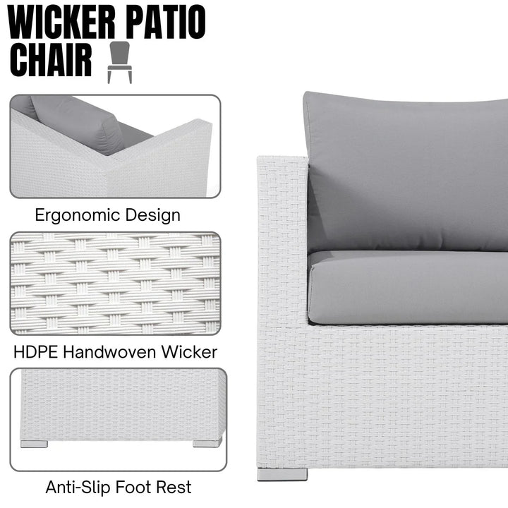 Amara 7-Piece L-Shaped Outdoor Sectional Sofa