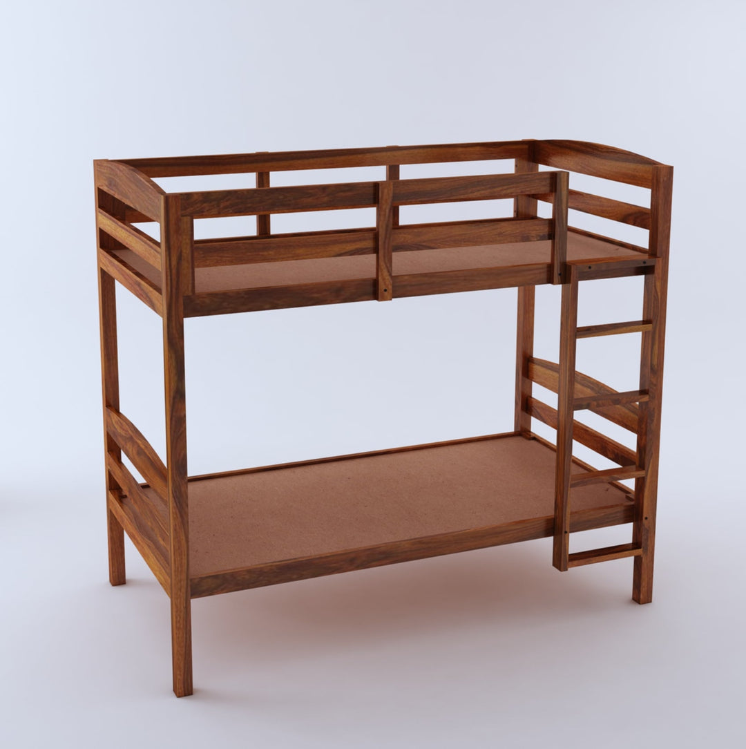 Rosa Solid Sheesham Wood Bunk Bed Without Storage
