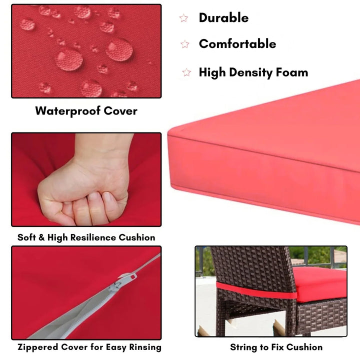 Asami All-Weather Rattan Wicker Bar Set with High-Top Outdoor Table & Chairs