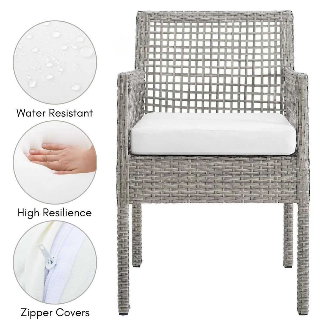 Paloma 1-Piece Outdoor Rattan Wicker Patio Dining Chair