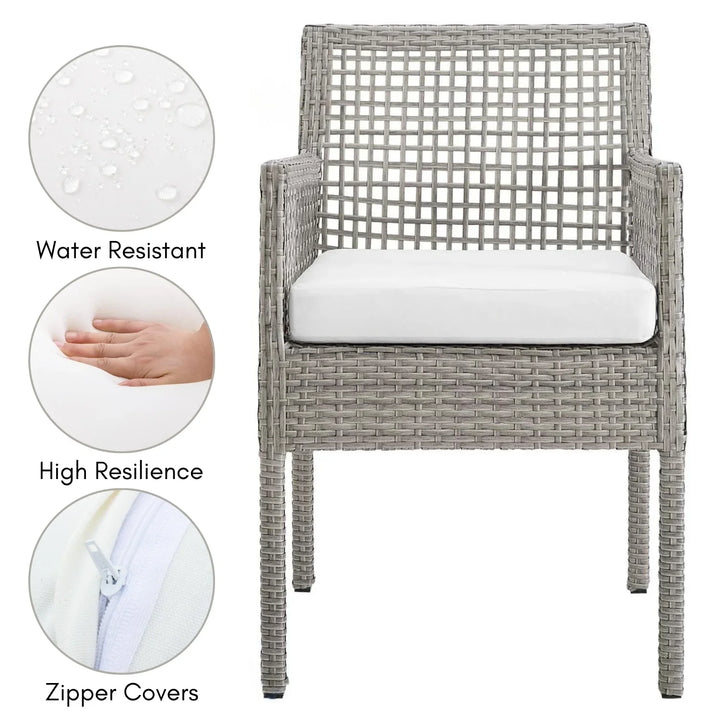 Paloma 1-Piece Outdoor Rattan Wicker Patio Dining Chair