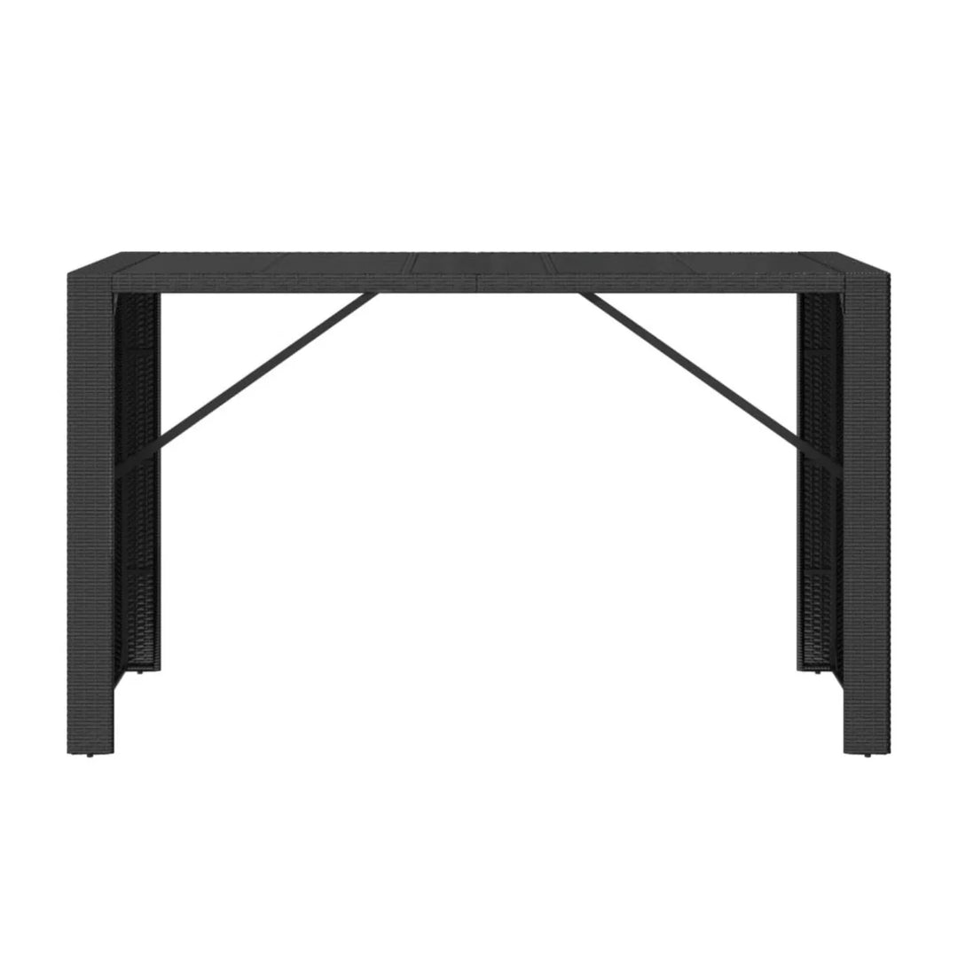 Estrella Outdoor Rattan Wicker Bar Table