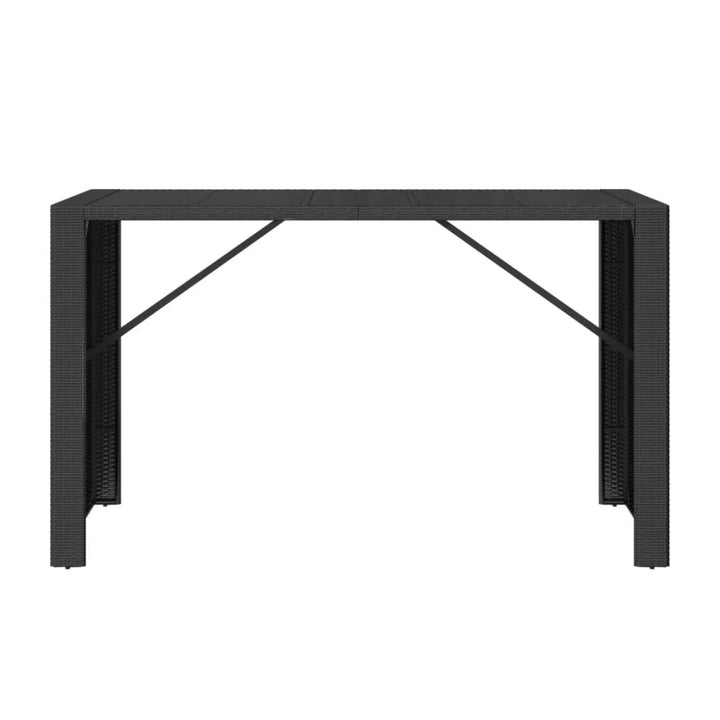 Estrella Outdoor Rattan Wicker Bar Table