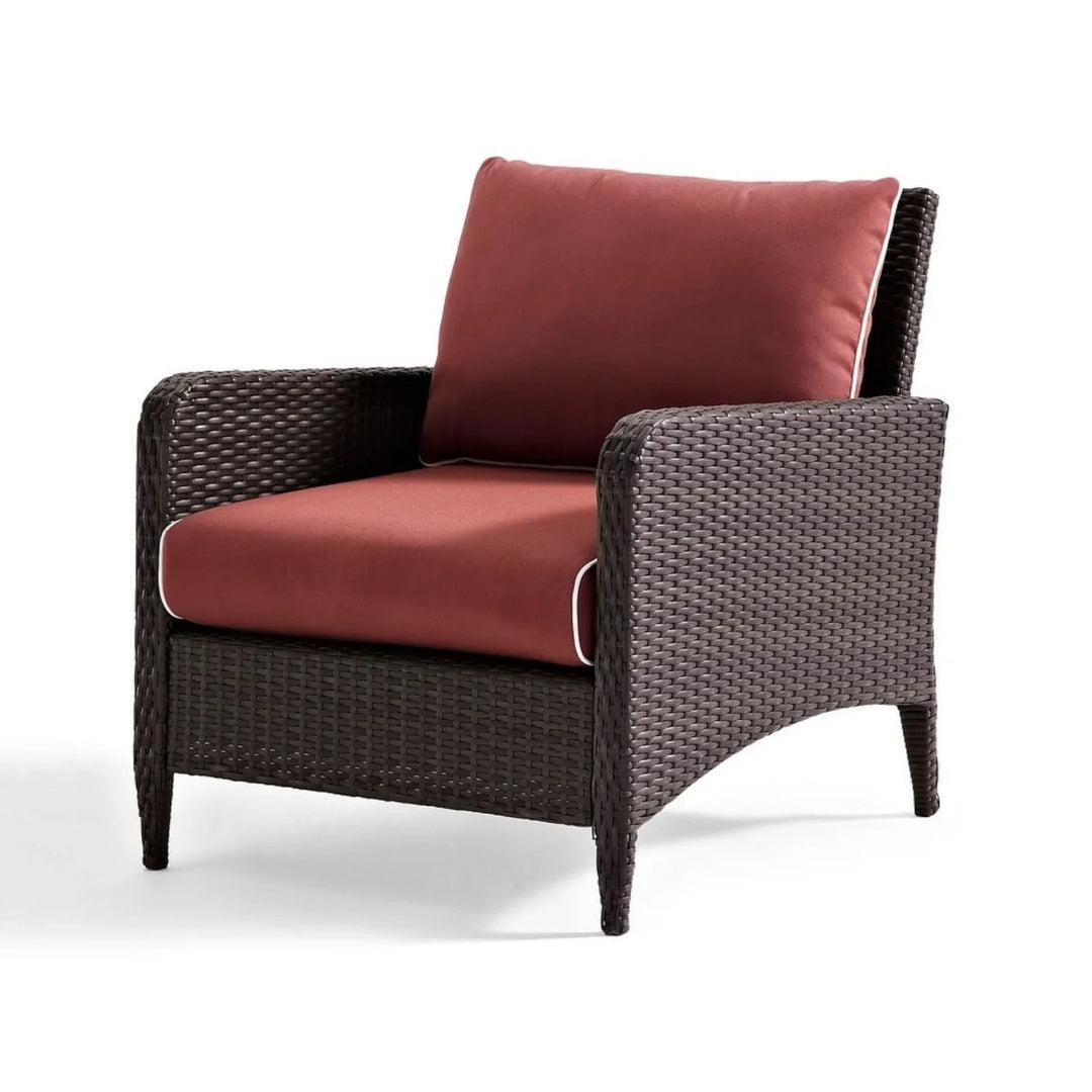 Vaidehi 1-Piece Outdoor Wicker Single Seater Sofa