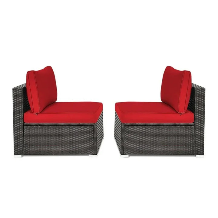 Selene 2-Piece Outdoor Wicker Armless Sofa