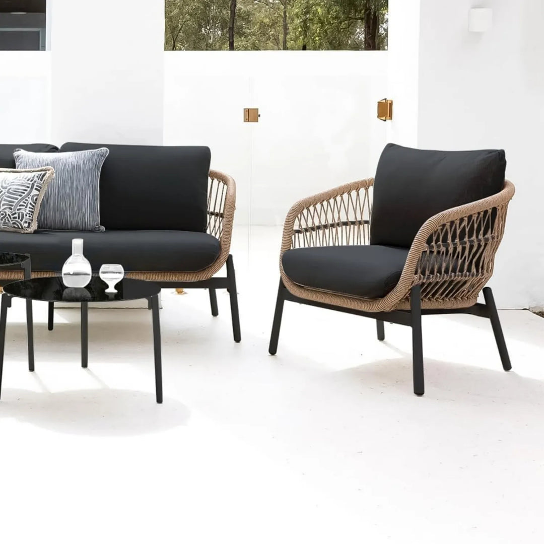 Latika Outdoor 4 Seater Rope Conversation Sofa Set