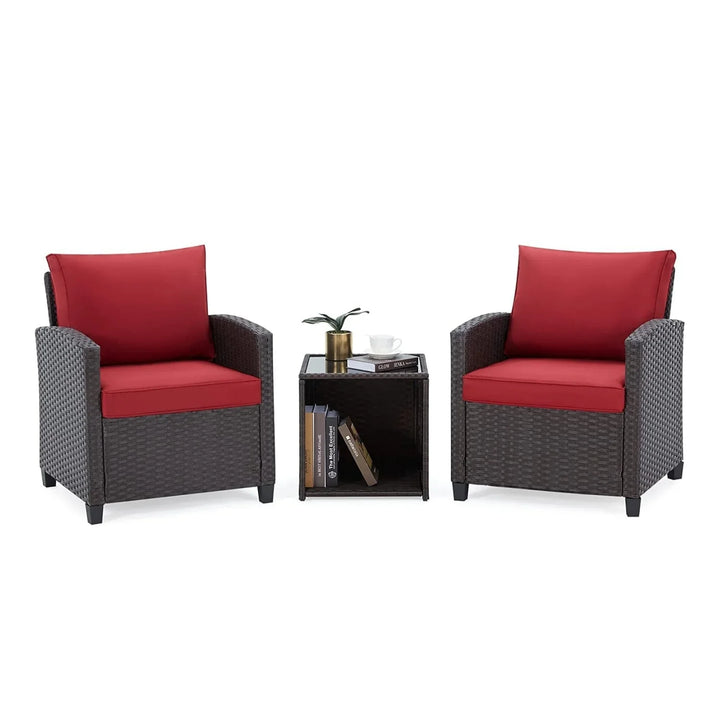 Lucía 3-Piece Outdoor Rattan Wicker Patio Set