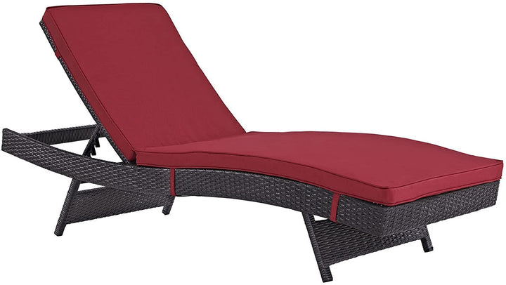 Justy Outdoor Swimming Poolside Lounger (Dark Brown)