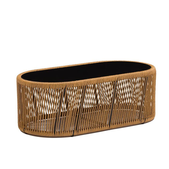 Willa Outdoor Sofa Set 2 Seater , 2 Single seater and 1 Center Table Set (Beige) Braided & Rope