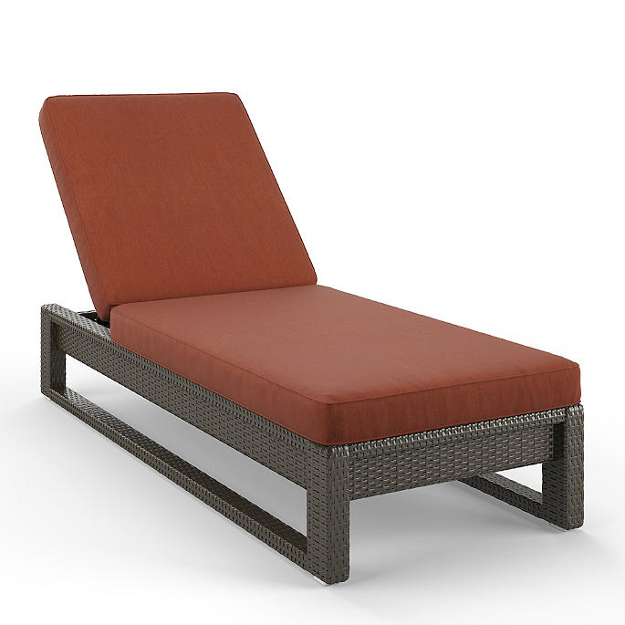 Edris Outdoor Swimming Poolside Lounger (Brown)