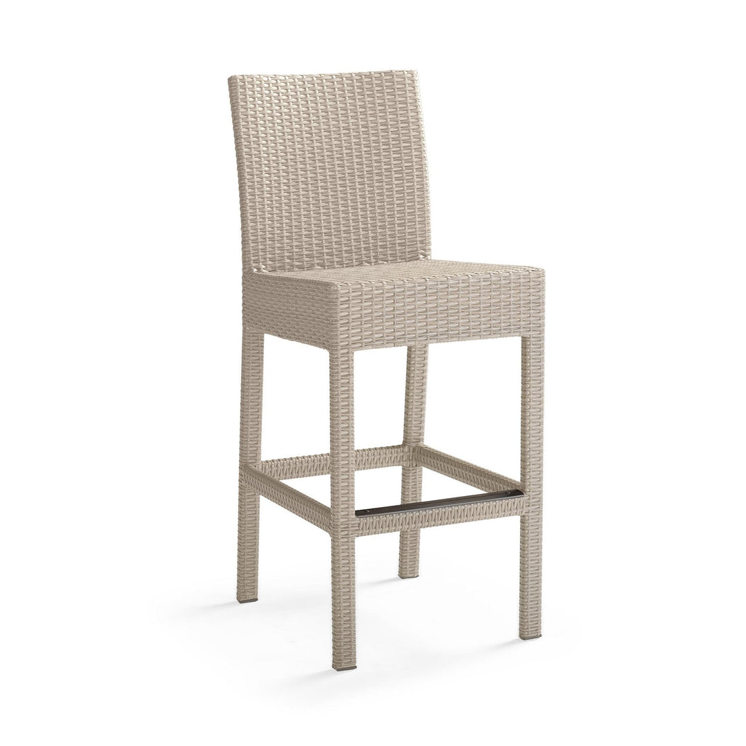 Billy Outdoor Patio Bar Sets 4 Chairs and 1 Table (Pearl White)