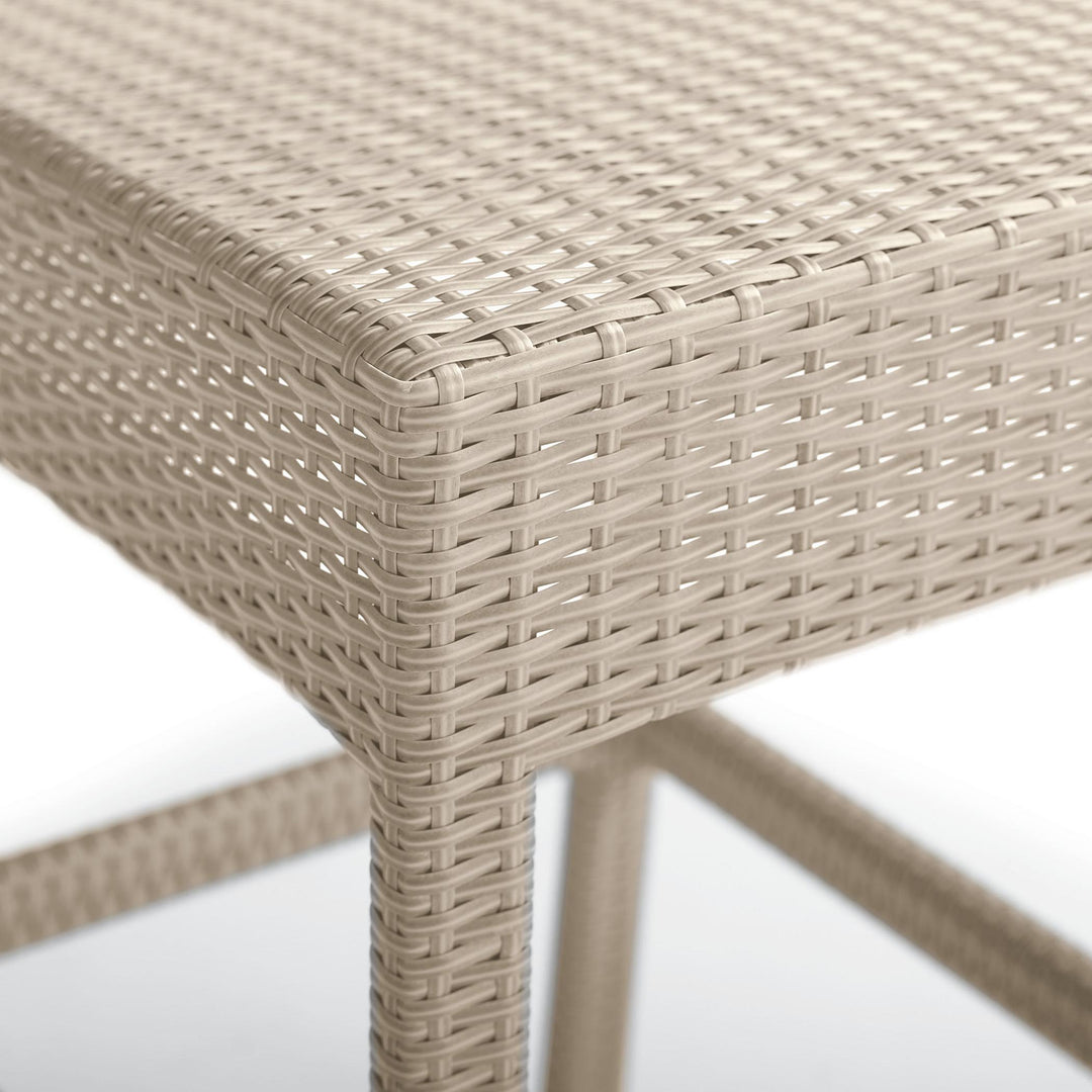 Billy Outdoor Patio Bar Sets 4 Chairs and 1 Table (Pearl White)