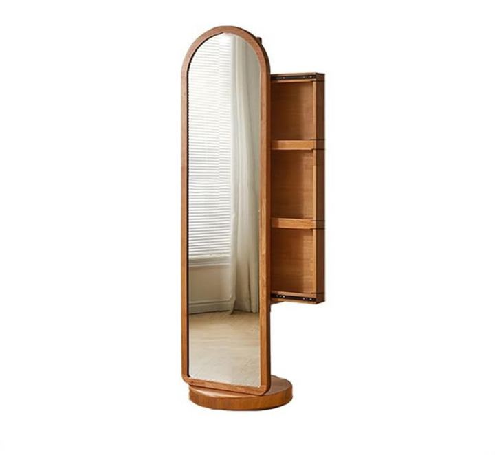 Kavita Wooden Full-Length Mirror With Storage Mirrors