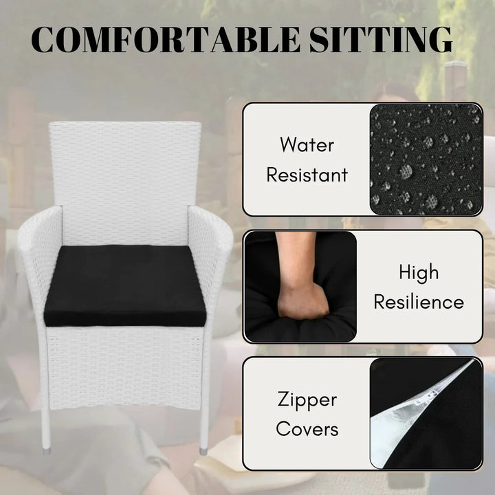 Seraphina 9-Piece Outdoor Rattan Wicker Dinning Table Set