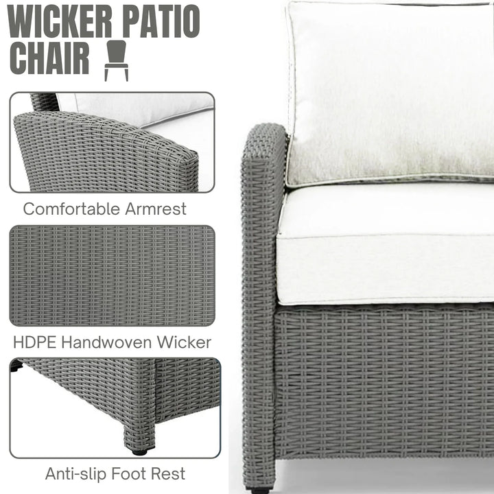 Piper L-Shape Outdoor Wicker Sofa Set