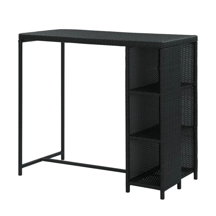 Jacinta Outdoor Rattan Wicker Bar Table with High-Top Design