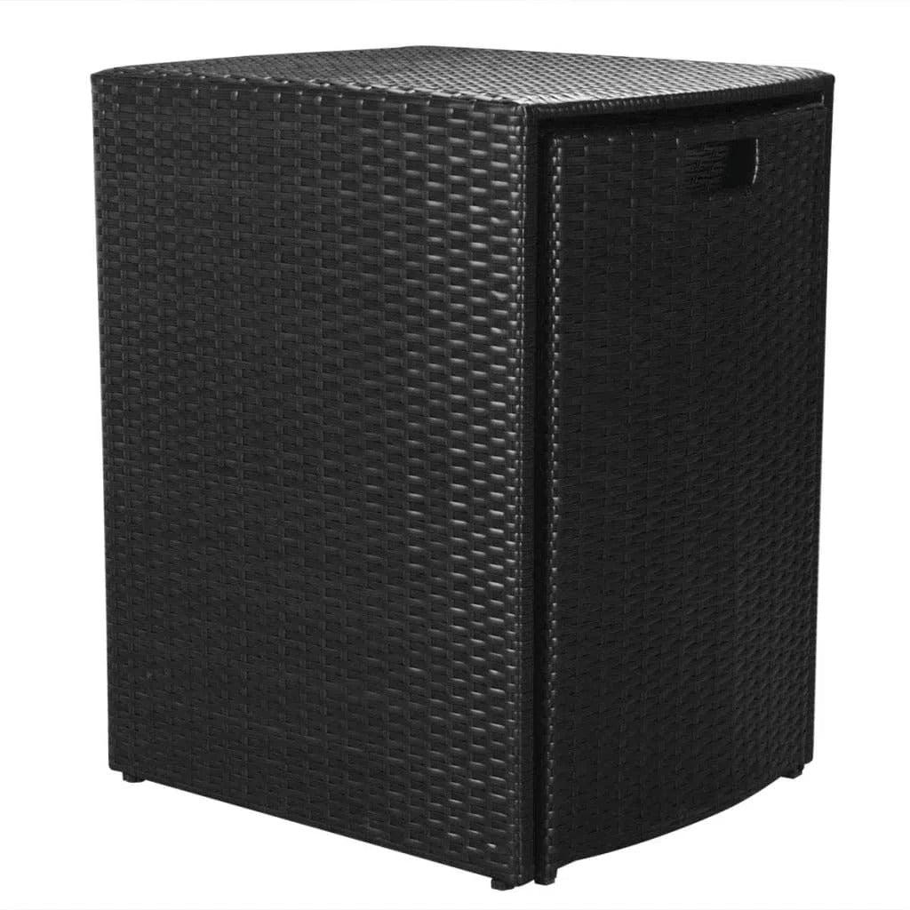 Wisp Outdoor Patio Seating Set 2 Chairs and 1 Table Set (Black)