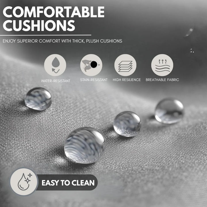 Juhi Outdoor 4 Seater Rope Conversation Sofa Set