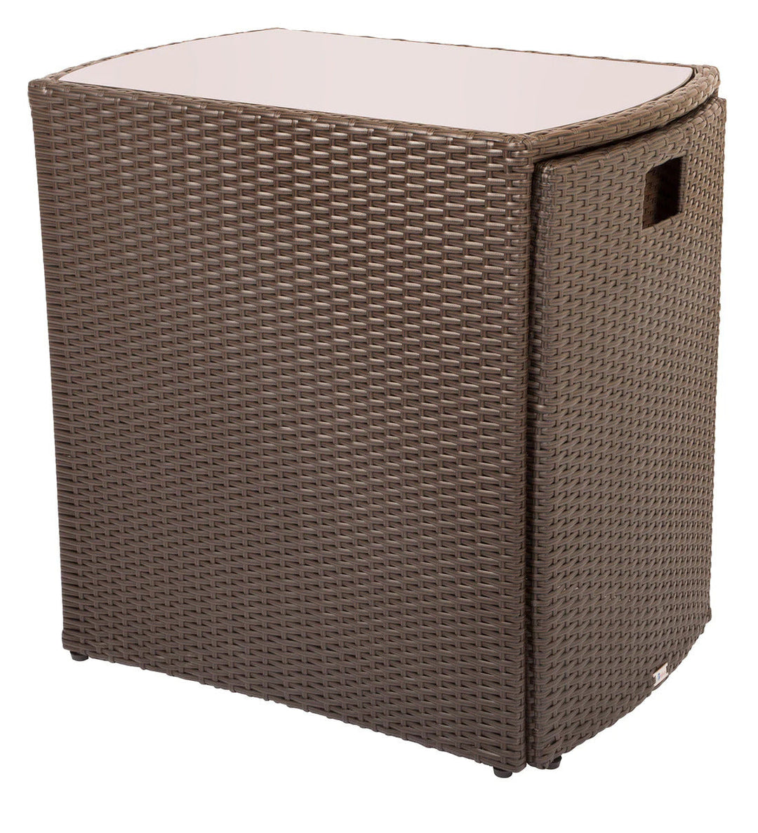 Diski Outdoor Patio Seating Set 2 Chairs and 1 Table Set (Brown)