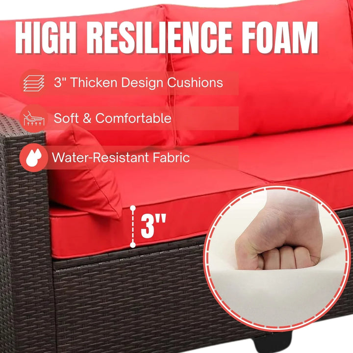 Montserrat 3-Seater Outdoor Rattan Wicker Patio Sofa