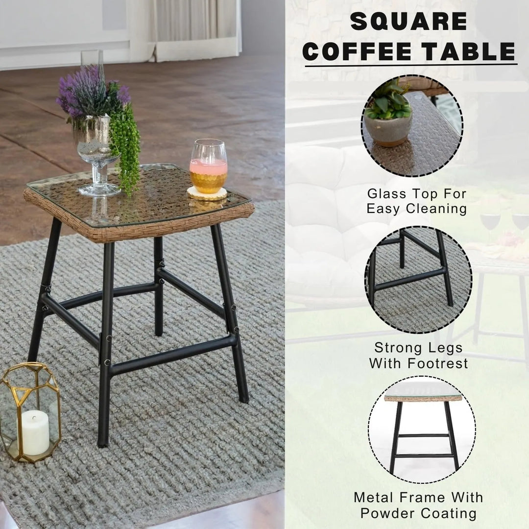 Zhen 3 Piece Garden Outdoor Patio Furniture Set