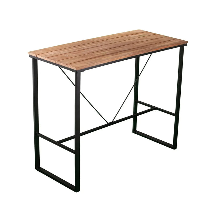 Karima Outdoor Bar Table With Wooden Top