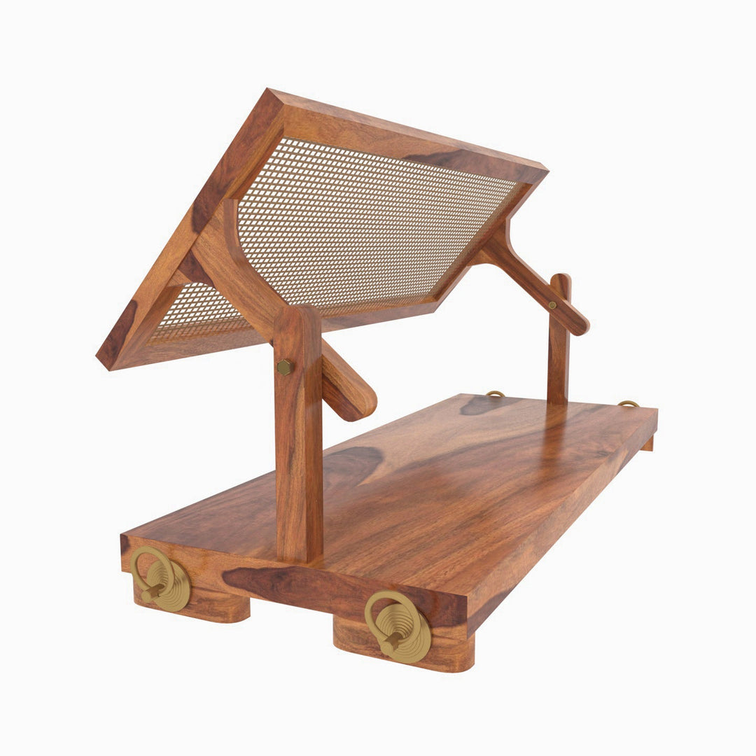 Anaya Adorable Thin Cane Reversible Handmade Wooden Swing for Home